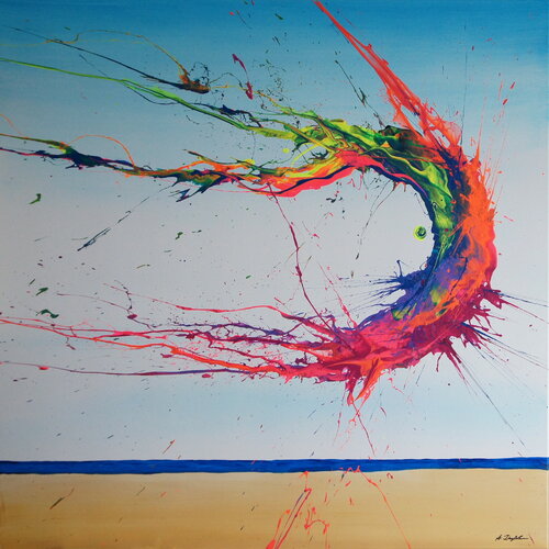 Summer Phenomenon III (Spirits Of Skies 100206) by Ansgar Dressler, Painting for Sale on Singulart