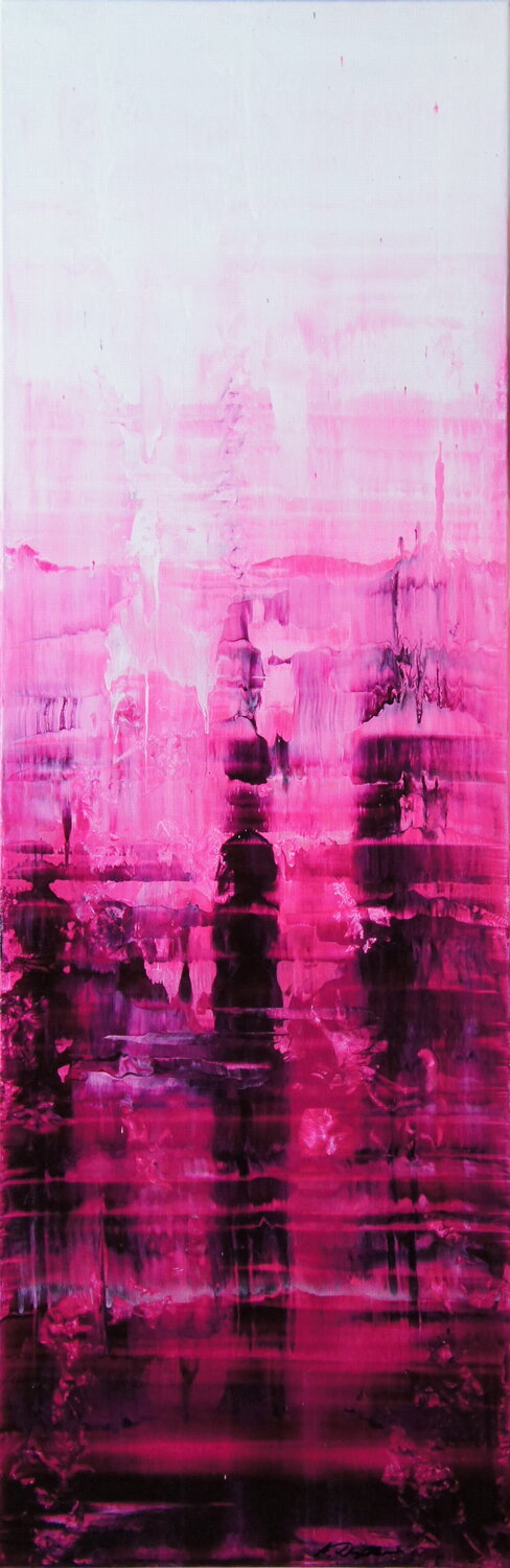 She Likes To Dream In Pink II Ansgar Dressler Originalgemälde zu verkaufen