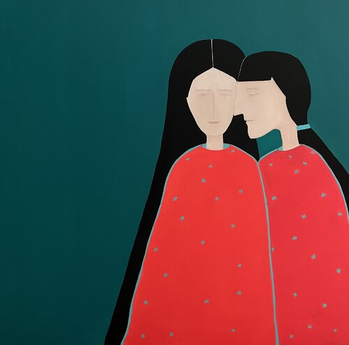 Women: Inner Dialogue by Nataliia Zevaikina, Painting for Sale on Singulart