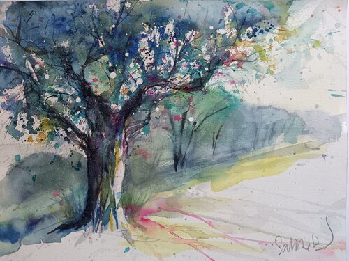Tree of dreams di Sabine Blomqvist, Opera su carta in vendita su Singulart
