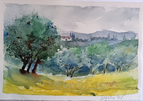 Toscana dei sogni de Sabine Blomqvist, Obra en papel a la venta en Singulart