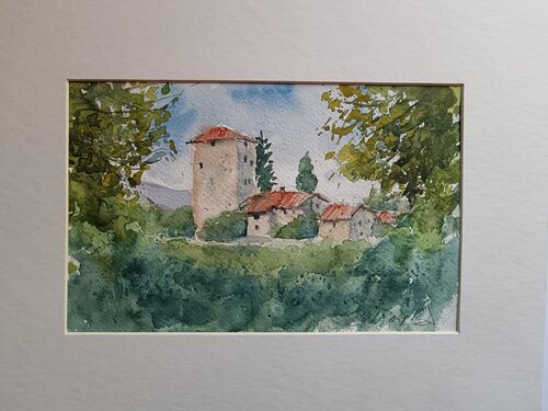 Castello di Ristonchi par Sabine Blomqvist, Œuvre sur papier en vente sur Singulart