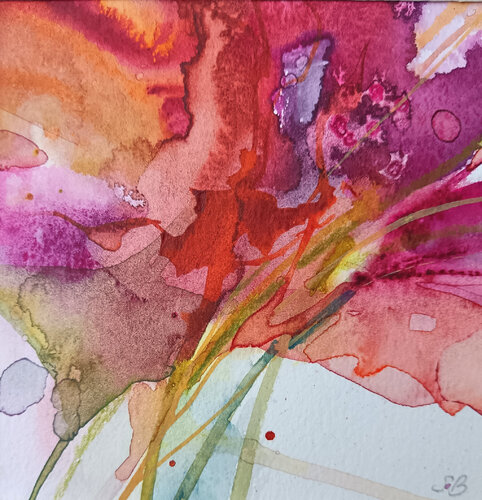 Esplosione floreale de Sabine Blomqvist, Obra en papel a la venta en Singulart