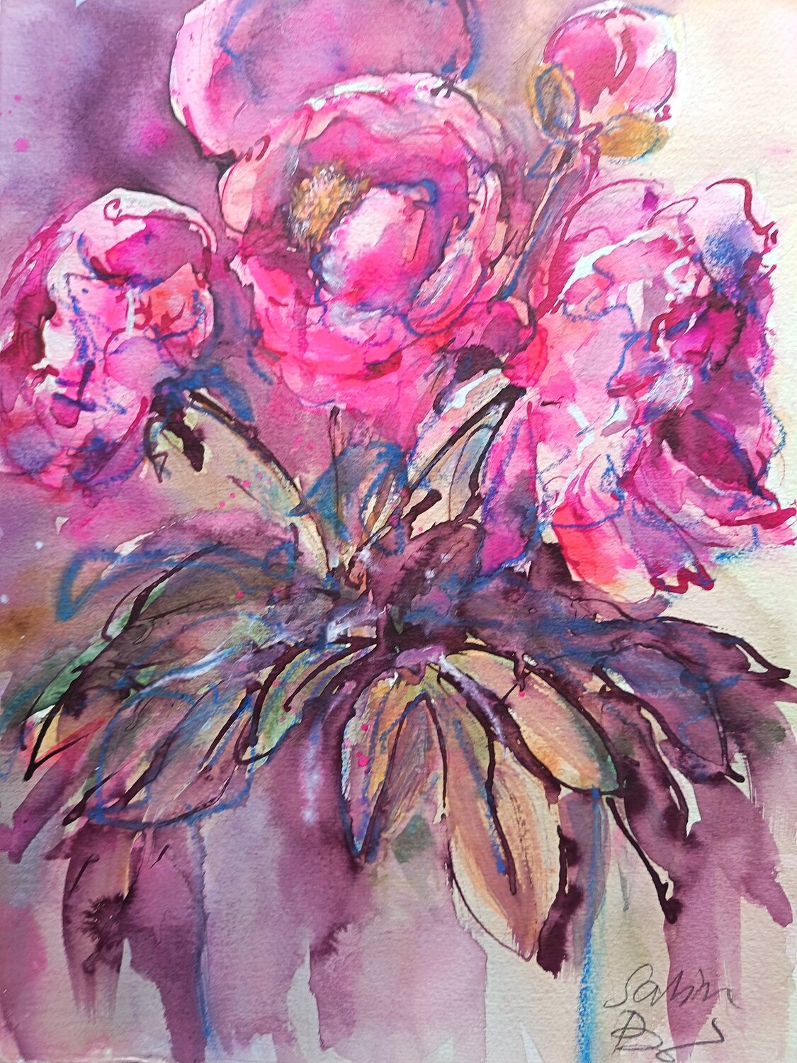 Peonie per te II Sabine Blomqvist