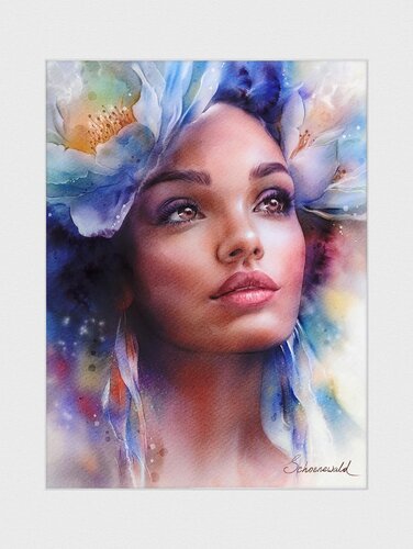 The Woman Who Kept Changing – The Bloom von Tatiana Schönewald, Malerei kaufen auf Singulart