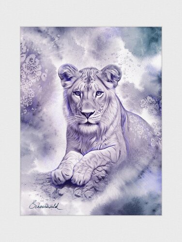 ANIMA GRAPHICA – Lioness by Tatiana Schönewald, Digital for Sale on Singulart