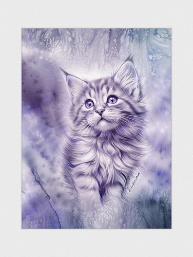ANIMA GRAPHICA – Kitten par Tatiana Schönewald, Digital en vente sur Singulart