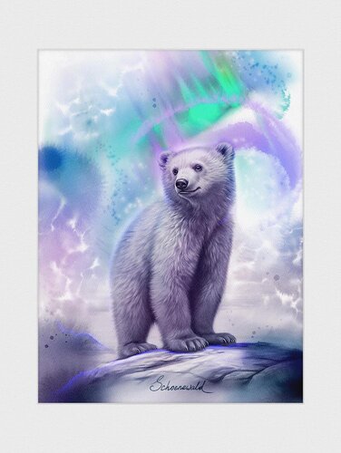ANIMA GRAPHICA – White Bear de Tatiana Schönewald, Digital a la venta en Singulart