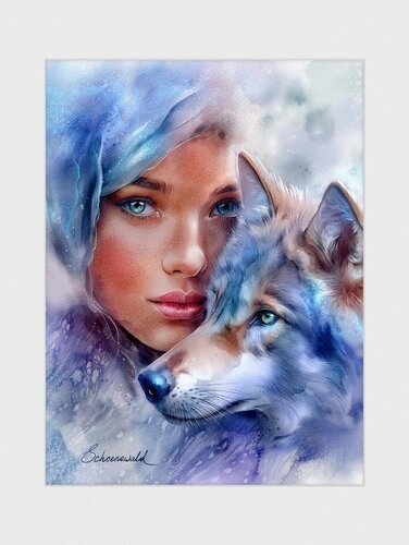 ANIMA DUET – Blue Spirit Companion von Tatiana Schönewald, Digital kaufen auf Singulart
