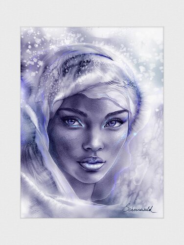 Women, Seen – Desert Flower – Black & White by Tatiana Schönewald, Digital for Sale on Singulart