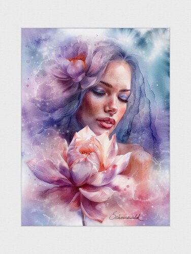 ANIMA FLORA – Inner Lotus by Tatiana Schönewald, Painting for Sale on Singulart