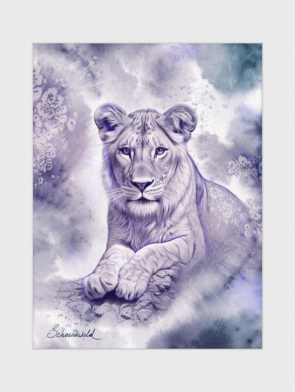 ANIMA GRAPHICA – Lioness Tatiana Schönewald Digital zu verkaufen