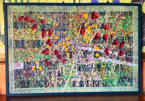 Buison à fleurs van Michel Delage, Schilderij te koop op Singulart