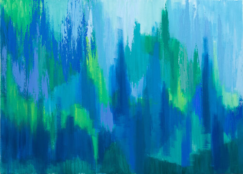 Paesaggio blu di Gabriele Casale, Pittura in vendita su Singulart
