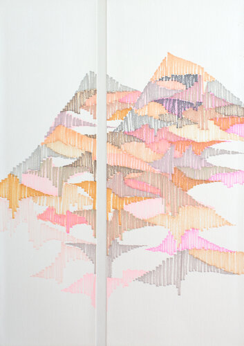 Dalla finestra un tramonto rosato von Gabriele Casale, Werk auf Papier kaufen auf Singulart