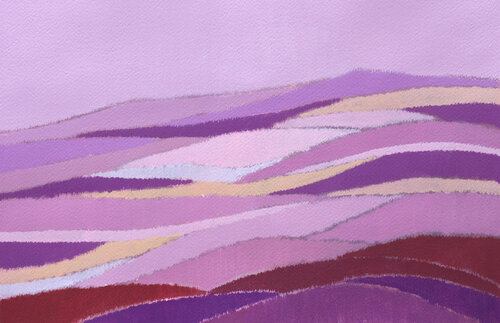 Paesaggio in Rosa van Gabriele Casale, Schilderij te koop op Singulart