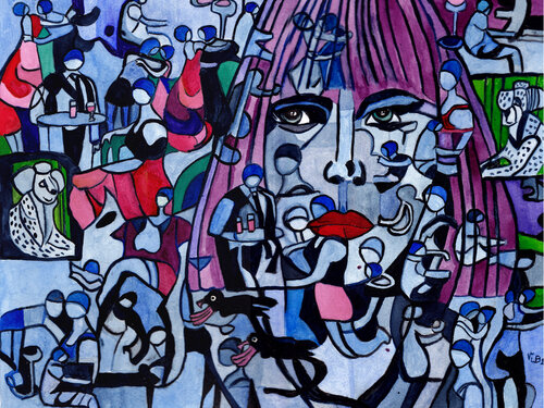 Allein unter vielen par Vera Boldt, Peinture en vente sur Singulart