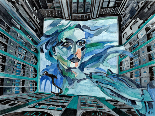 In the Ghetto di Vera Boldt, Pittura in vendita su Singulart