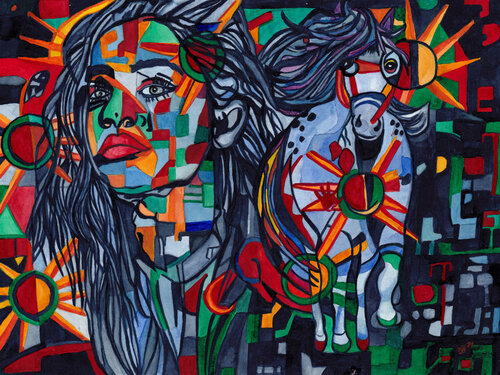 Aufbruch zum Ausbruch, Beginn Neuanfang, Abenteuer, erleben, Abwechselung , Neues, Flucht Aufschwung, par Vera Boldt, Peinture en vente sur Singulart