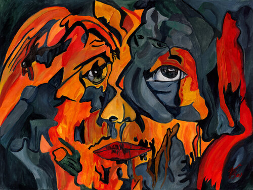 Die Sehnsucht und der Kleinmut par Vera Boldt, Peinture en vente sur Singulart