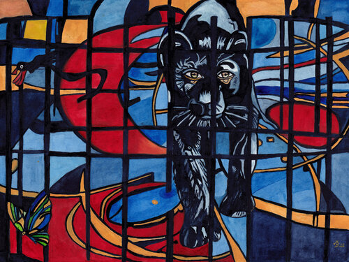 Der Panther von Vera Boldt, Malerei kaufen auf Singulart