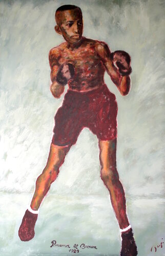 hommage à Alfonso Teofilo Brown  dit « Panama Brown » by Jean-Yves Benzi, Painting for Sale on Singulart