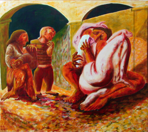 « deux spectateurs devant le baiser » Jean-Yves Benzi