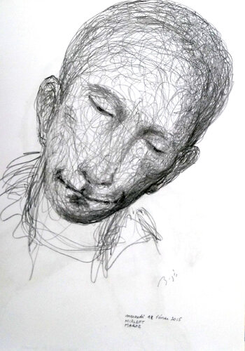 portrait  n°4 van Jean-Yves Benzi, Tekening te koop op Singulart