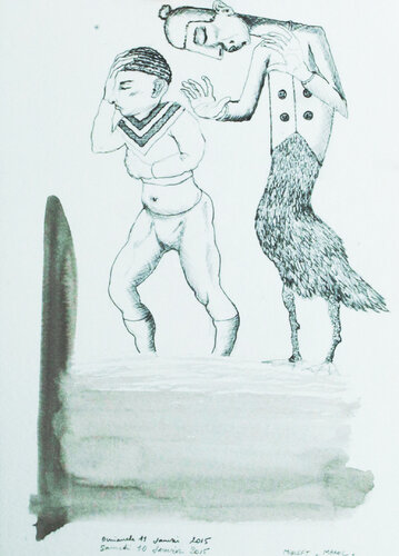 Révolte von Jean-Yves Benzi, Zeichnungen kaufen auf Singulart