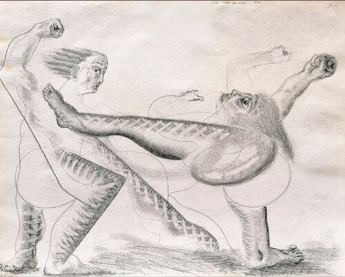 Rixe by Jean-Yves Benzi, Work on Paper for Sale on Singulart