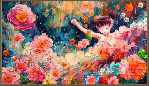 Giggles In The Breeze di von Ewegen, Pittura in vendita su Singulart