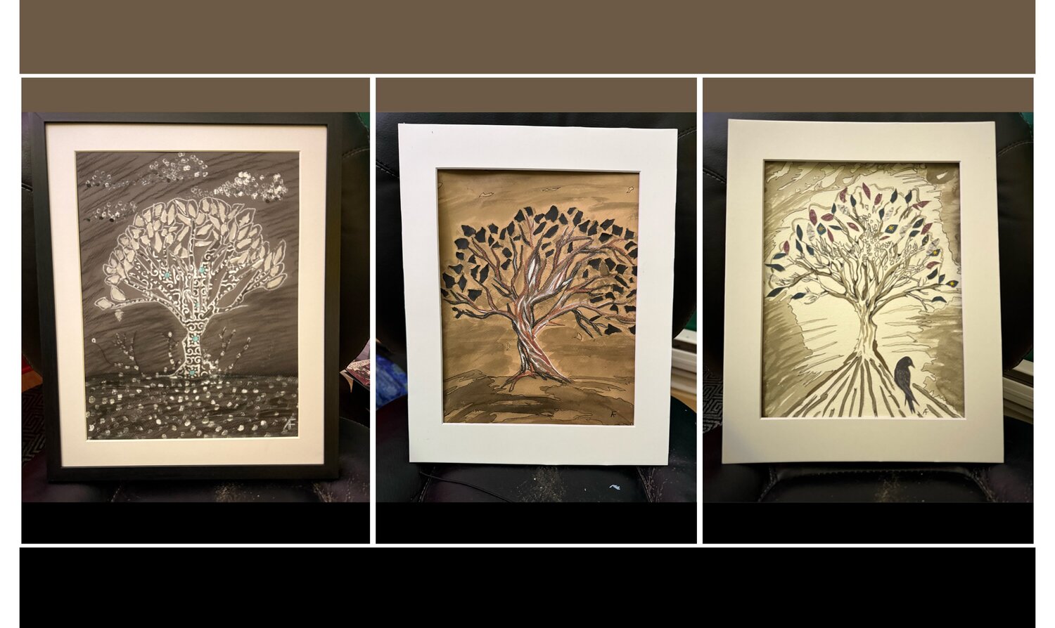 Paper Trees - Triptych Alison Forsberg