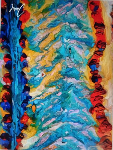 Lagune van Roman Imhof, Schilderij te koop op Singulart