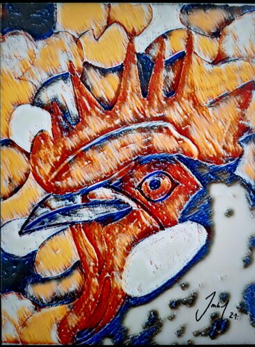 Hahn(Vogel) von Roman Imhof, Malerei kaufen auf Singulart