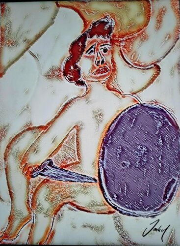 Der kleine Ritter, Römer von Roman Imhof, Malerei kaufen auf Singulart
