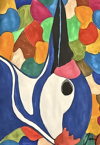 Specht(Vogel) van Roman Imhof, Schilderij te koop op Singulart