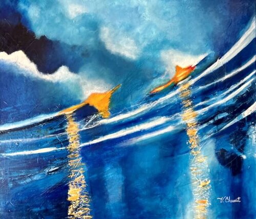 Sol y Mar. by Verónica Chauvet, Painting for Sale on Singulart
