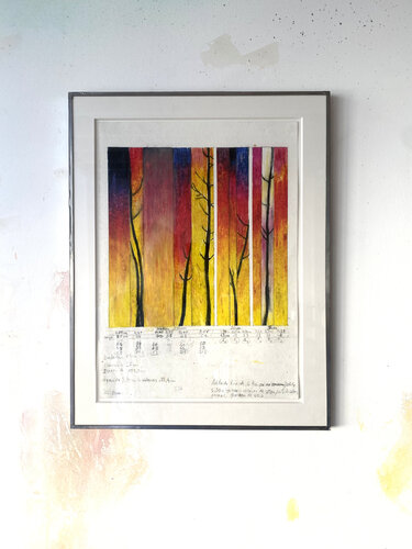 Ce feu qui me consume (maquette #1) van Adélaïde Feriot, Tekening te koop op Singulart