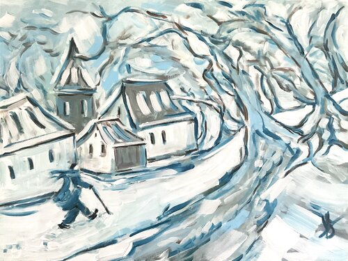 Wintertide. van Victoria General, Schilderij te koop op Singulart