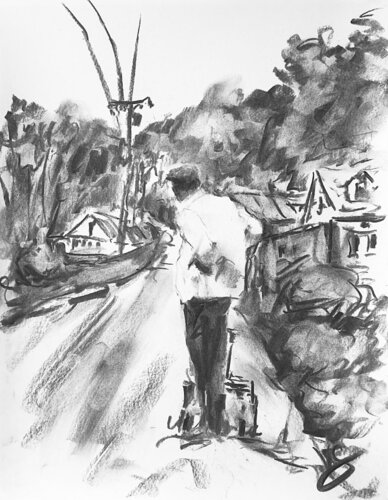 The stop. par Victoria General, Dessin en vente sur Singulart