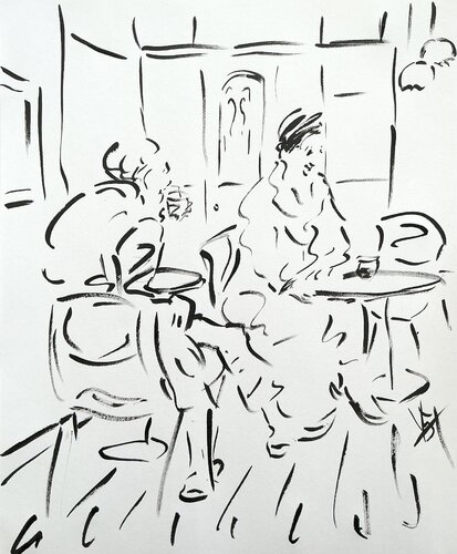 The regulars. di Victoria General, Pittura in vendita su Singulart