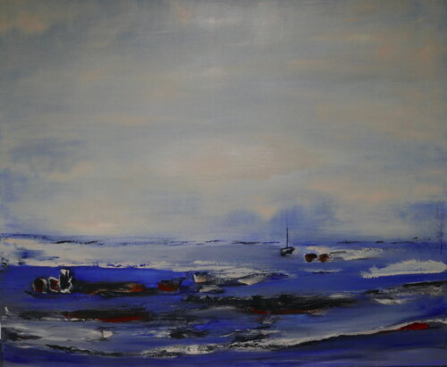 Mittelmeer van Anne Hefer, Schilderij te koop op Singulart