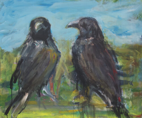 Auf gleicher Höhe van Christiane Caroline Möller, Schilderij te koop op Singulart