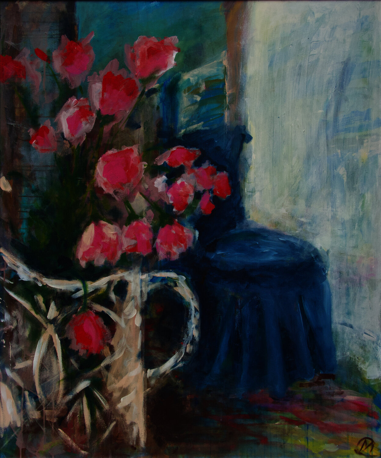 am Fenster Christiane Caroline Möller Pintura original en venta