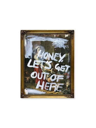 Escaping the frame by Victor Portillo, Painting for Sale on Singulart