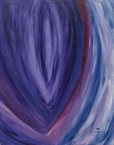 "Respiro Notturno" 2025 di Francesco Mescia, Pittura in vendita su Singulart