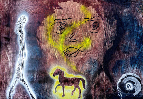 Viens avec moi von sergio carlacchiani, Malerei kaufen auf Singulart