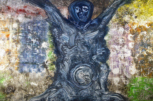 Dell' AI in grembo di sergio carlacchiani, Pittura in vendita su Singulart