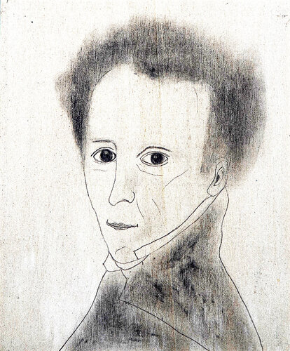 Giacomo Leopardi "... perì, l'inganno estremo..." di sergio carlacchiani, Pittura in vendita su Singulart