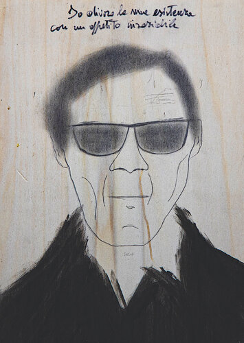 Pier Paolo Pasolini di sergio carlacchiani, Pittura in vendita su Singulart